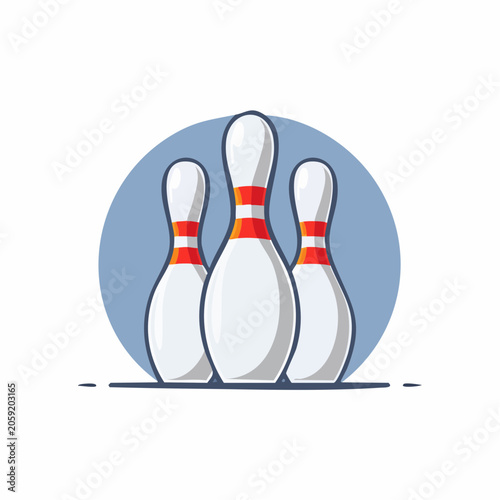 Bowling Pins Illustration