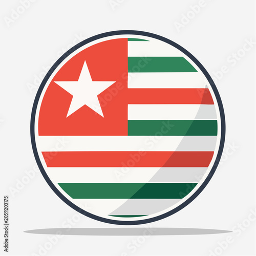 Circular Flag of Alagoas, Brazil