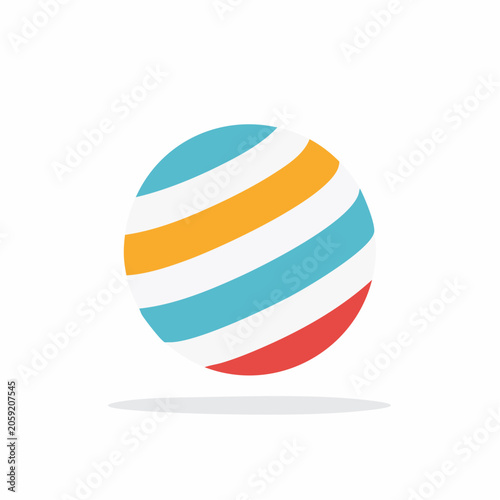 Striped Ball Icon