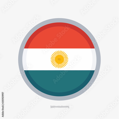 Argentina Flag Circle Icon