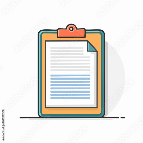 Clipboard with Document