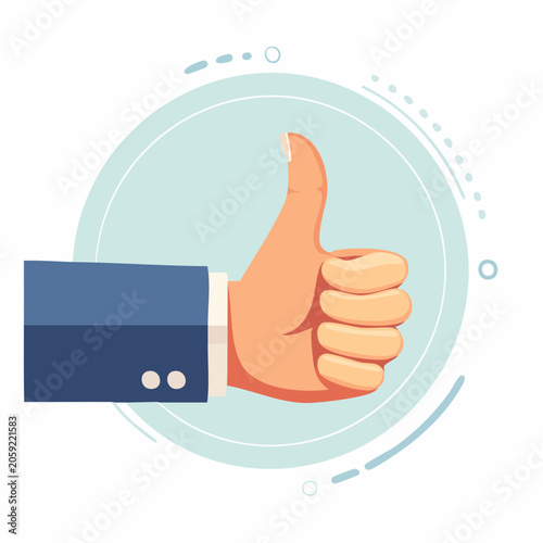 Hand Giving Thumbs Up Gesture