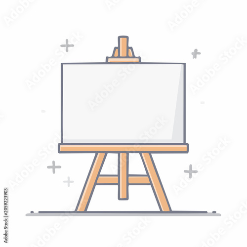 Blank Canvas on an Easel