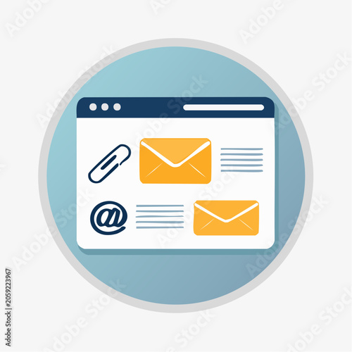 Email Communication and Messaging Icon
