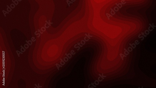 Bilde på lerret Abstract red and black topographic background with grainy texture