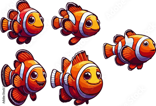 Photos Marine Harbinger of the Ocean Detailed Ornamental Fish Icon featuring Nemo and D