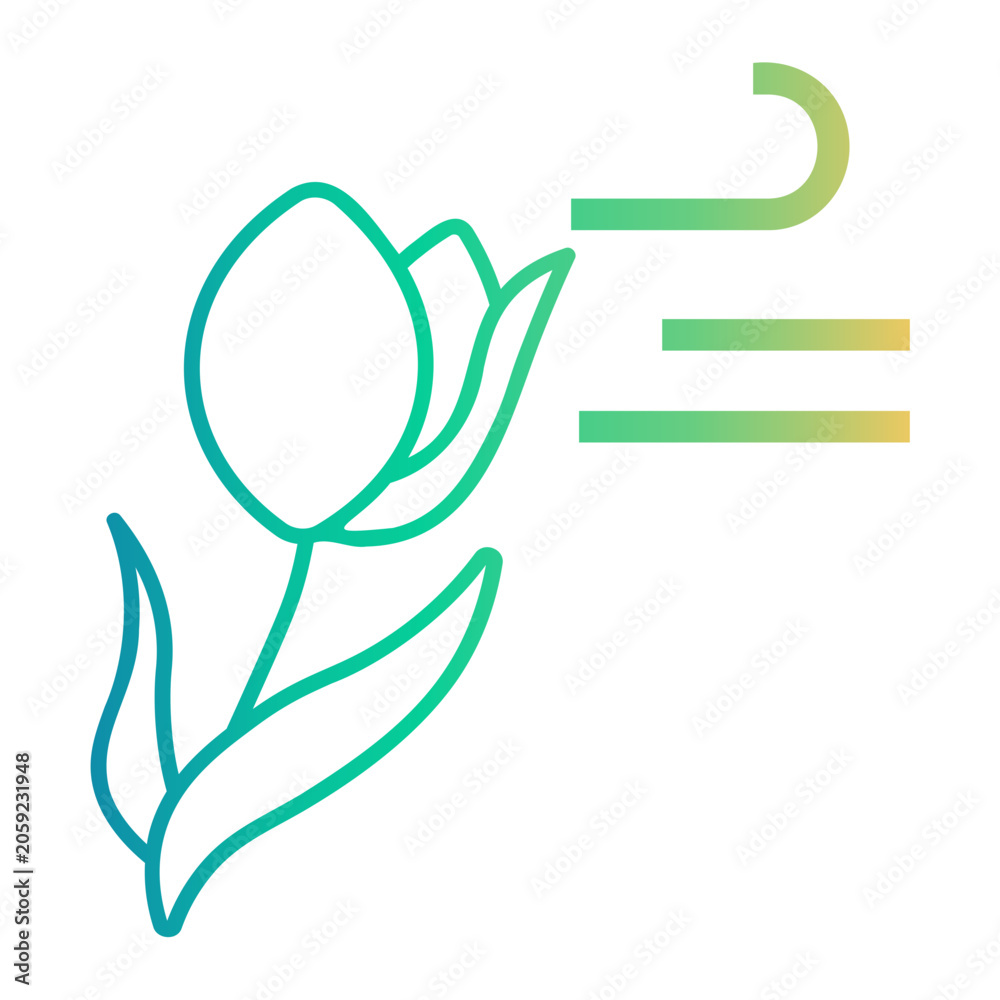 Fototapeta premium sensitivity Line Gradient Icon