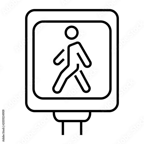 Foto traffic Line Icon