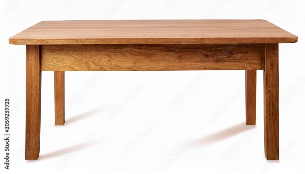 Fototapeta premium Wooden Table Side Table Isolated On Transparent Background