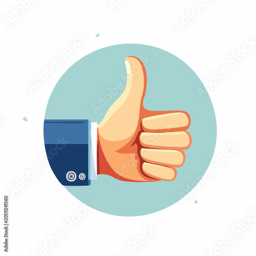 Thumbs Up Gesture Illustration