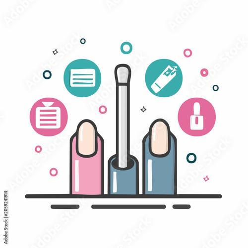 Nail Care and Manicure Icons