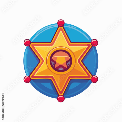 Sheriff Star Badge Icon