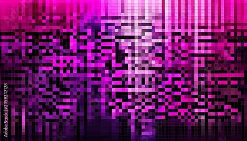 Pink Purple And Black Pixelated Background