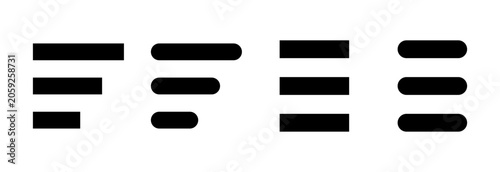 Menu Icon set vector. web menu sign and symbol. hamburger menu symbol