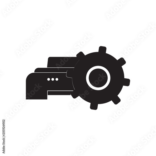 Printing icon logo vector