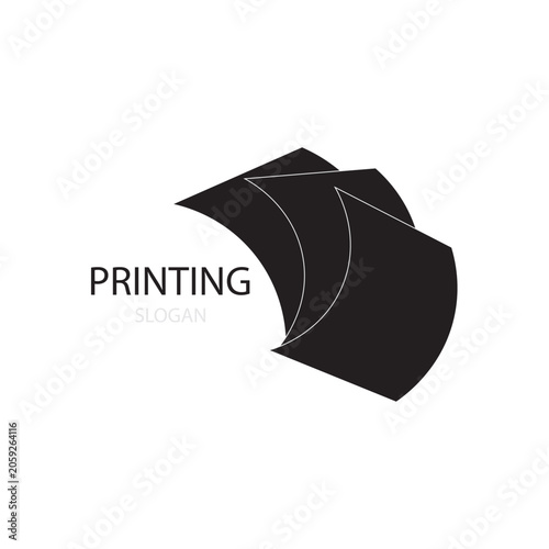 Printing icon logo vector