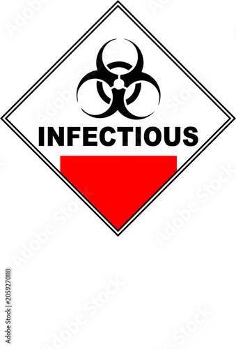 Medical waste symbol icon,Infectious