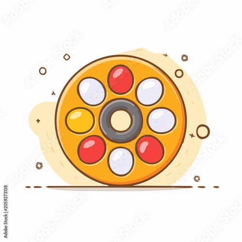 Fidget Spinner Toy with Colorful Balls