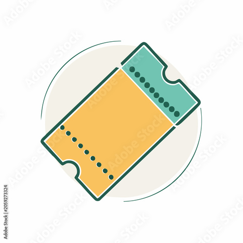 Stylized Ticket Icon