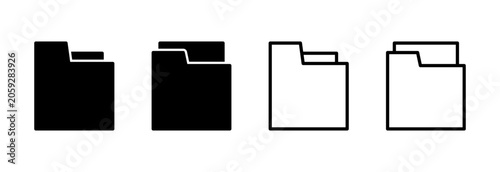 Folder icon symbol for apps and websites. folder sign and symbol. archive