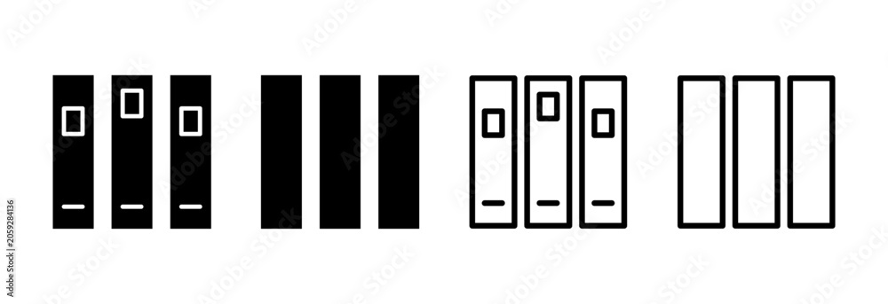 Obraz premium Library icon symbol for apps and websites. education sign and symbol