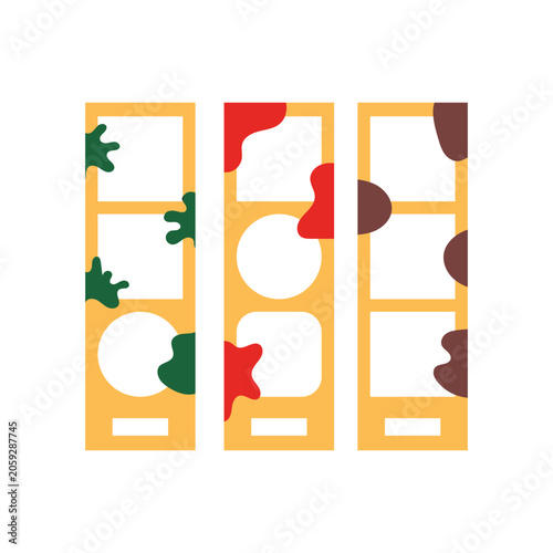 Design photo card cute palette kids unique