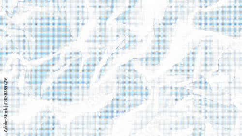 Quadro su tela Abstract digital glitch pattern with repeating grey squares and geometric pixels