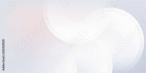 Abstract grey background with dynamic circle lines. design circle white modern.