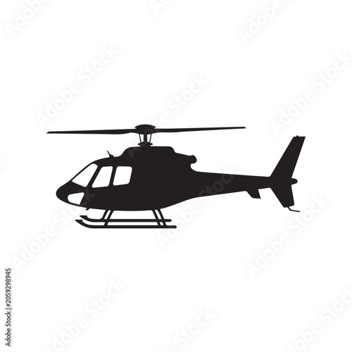 military helicopter vector illustration