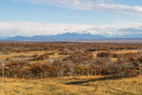 Patagonia snow capped mountains