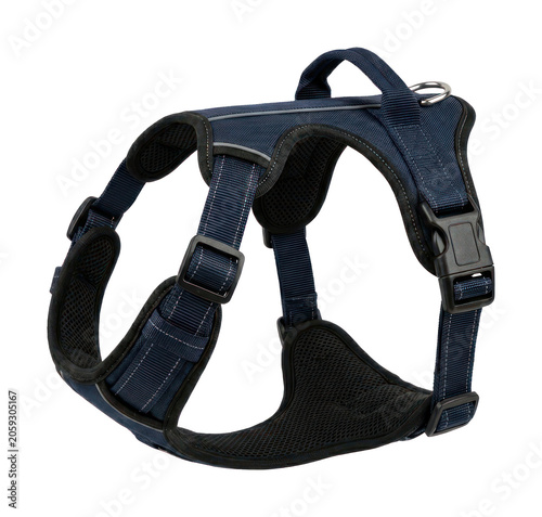 Canvastavla Navy Blue Padded Dog Harness with Adjustable Straps and Handle