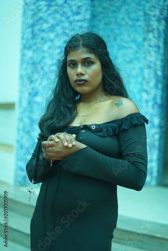 Elegant Gothic Woman Portrait