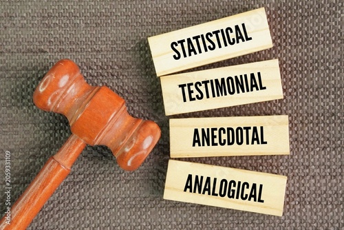 Foto The four primary types of evidence are statistical, testimonial, anecdotal, and analogical word
