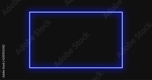 blue glowing frame video