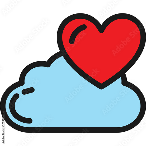 Love Cloud Icon