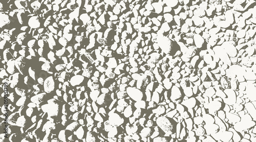 14-87. Garden floor texture vector image with round gravel - illustration.