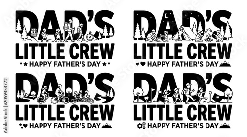 Dad's Little Crew Father's Day Celebration with Outdoor Activities