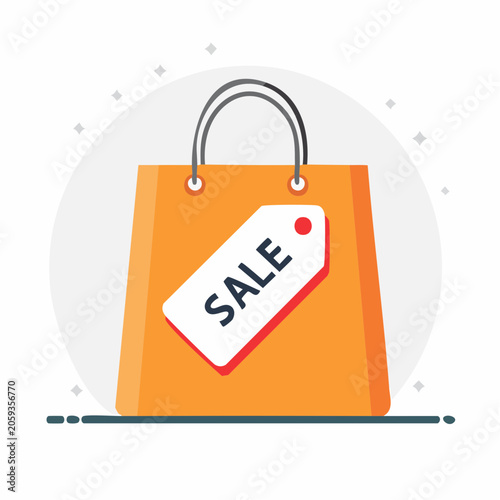 Shopping Bag with Sale Tag