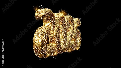 Golden 2026 New Year Celebration.