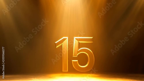 Golden Number Fifteen Spotlight.