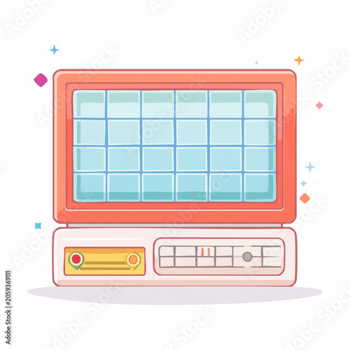 Vintage Oscilloscope Illustration