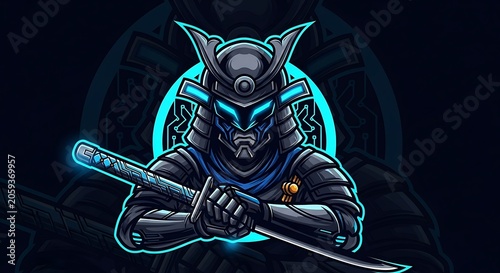 Cyberpunk style futuristic motorcycle rider artwork.
