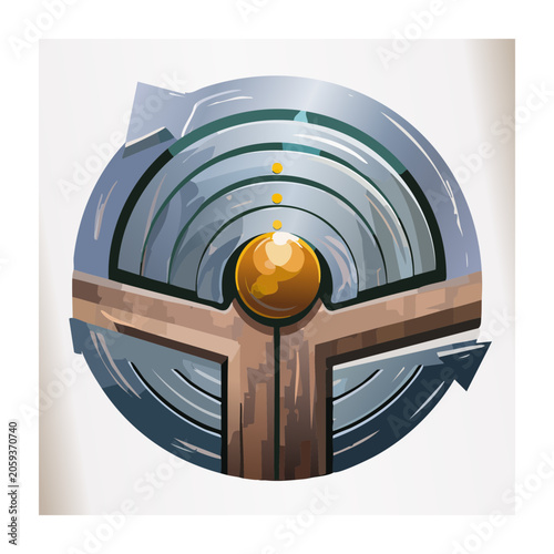 Golden Sphere in Circular Geometric Design