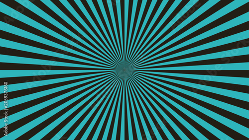 Fényképezés A green and black optical illusion background with rays emanating from the cente