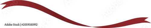Red Ribbon Decoration for Greeting Cards