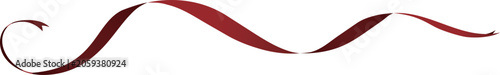 Red Ribbon Decoration for Greeting Cards