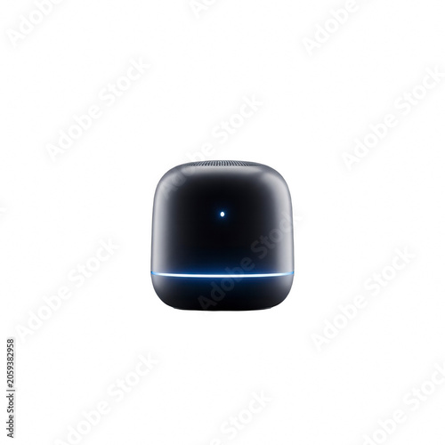 Modern smart home voice assistant speaker