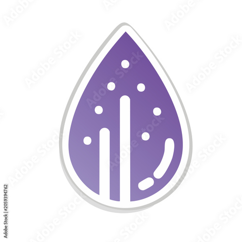 Purple pill icon with transparent background