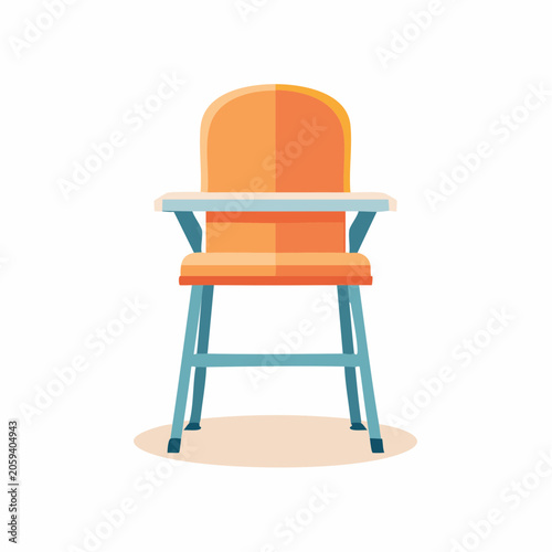 Modern High Chair Illustration