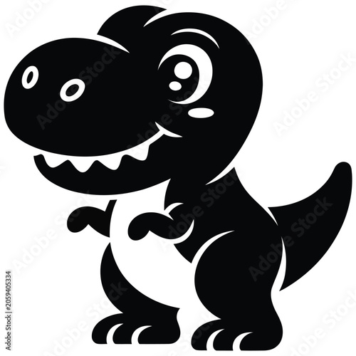Cute Blue Cartoon Baby Elephant Ghost Fish Mascot Illustration